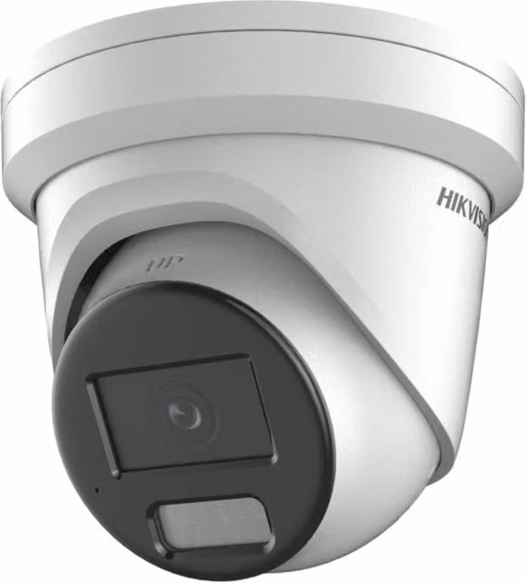 Telecamera di sorveglianza Hikvision 4MP Smart Hybrid Light ColorVu 2.8mm Turret DS-2CD2347G2H-LIU bianca