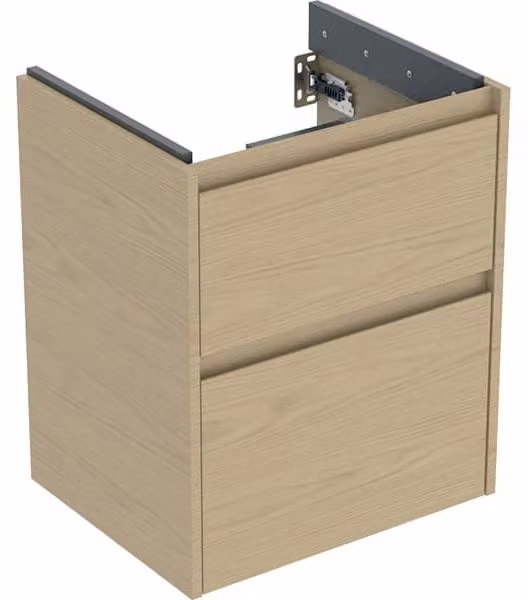 Geberit Renova Plan armoire sous lavabo, avec deux tiroirs, 50,4x60,6x40,5cm, 504.025.PS.1, 504.025.PS.1