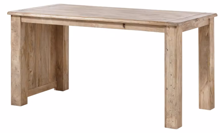 MASSIVMOEBEL24 | Schreibtisch Mango 160x80x80 beige lackiert RAILWAY #3004