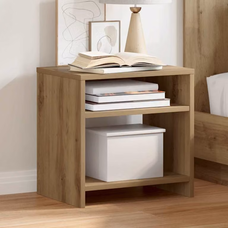 Comodino in legno stile industrial vidaXL colore marrone L 40 cm x P 30 cm x H 40 cm