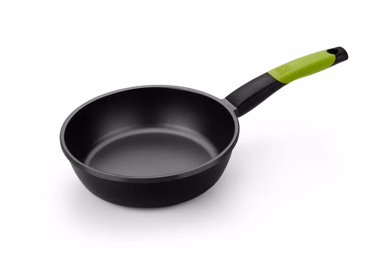 Padella svasata alta in alluminio antiaderente per induzione, linea Prior, diam. 28cm