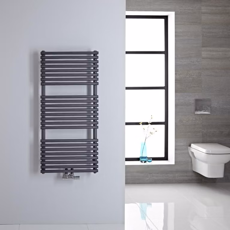 Scaldasalviette Antracite con Attacco Centrale - 250W - 1065 x 500mm - Magera