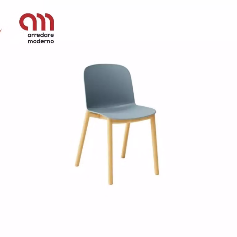 Sedia Relief wooden legs Infiniti Design