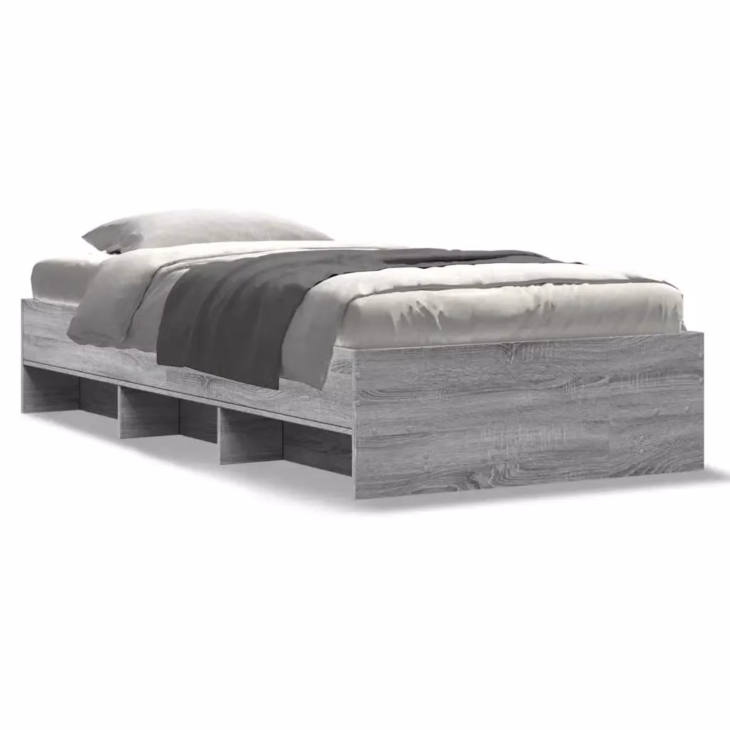 vidaXL Giroletto Grigio in Legno Multistrato con Doghe Rigide L/P: 100 x 200 cm – 2