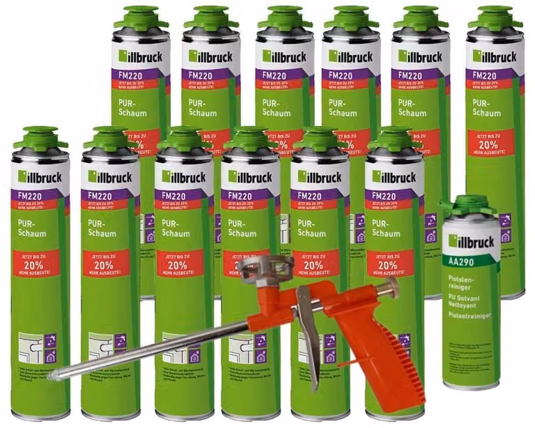 Kit professionale per pistola schiumogena, completo di detergente e pistola a schiuma