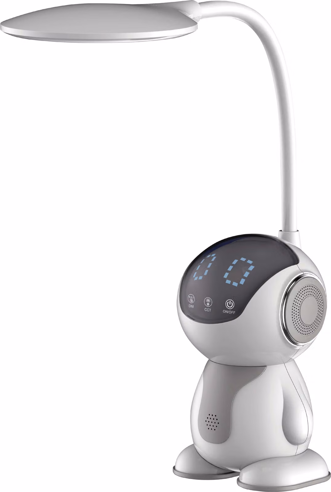 Maxcom LuminaGlow 7W Lampada da tavolo a LED grigio