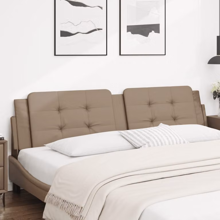 vidaXL Cuscino Testiera Zadar Cappuccino 200 cm in Similpelle