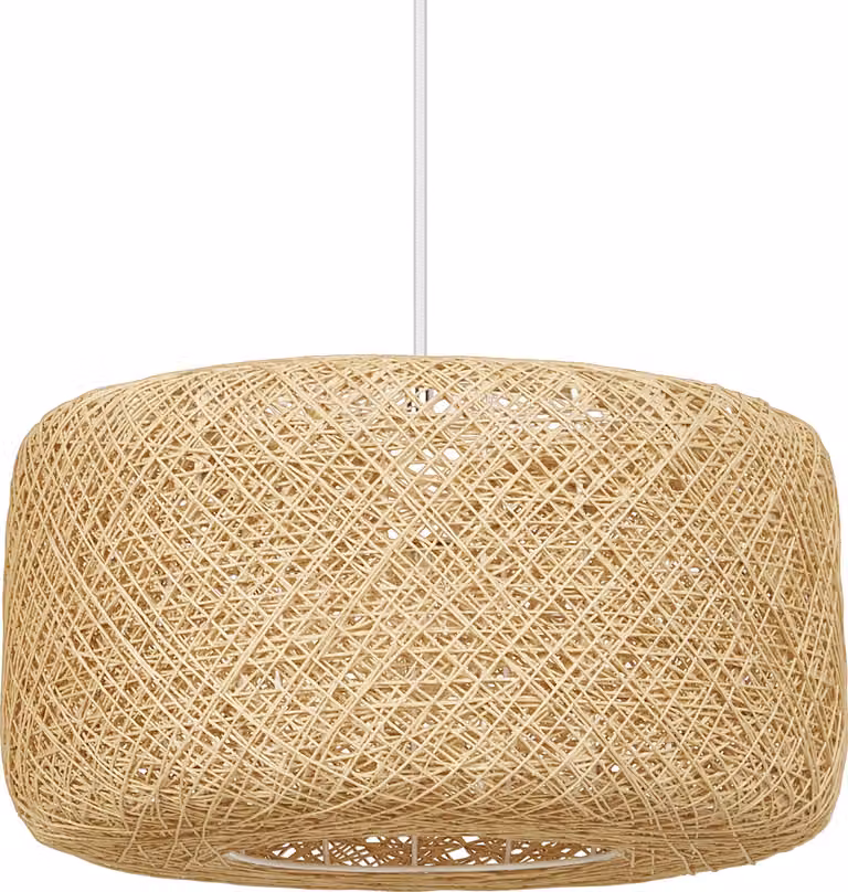 OSRAM Decor Paper Bale lampada a sospensione decorativa in carta e metallo, 400 mm, con attacco E27, IP20, beige