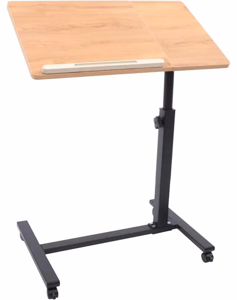 Tavolo regolabile per laptop - Tavolino mobile - Angolazione regolabile - 60 x 34,5 cm - Capacità di carico: 2 kg
