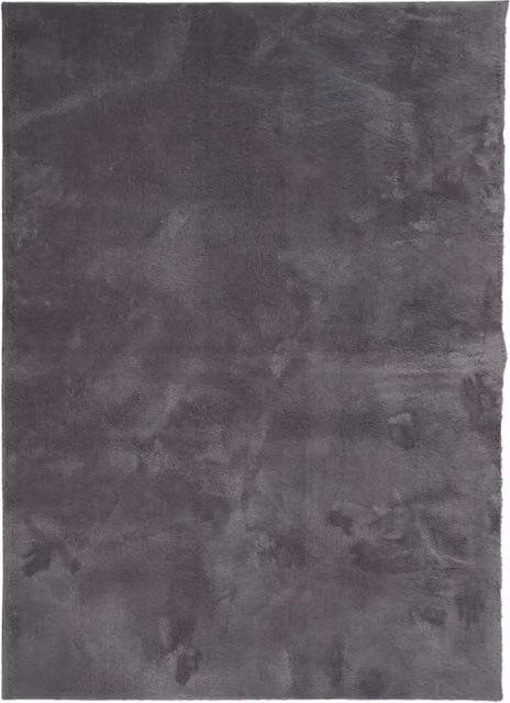 Tappeto HUARTE a pelo corto morbido e lavabile antracite L: 200 cm x P: 280 cm