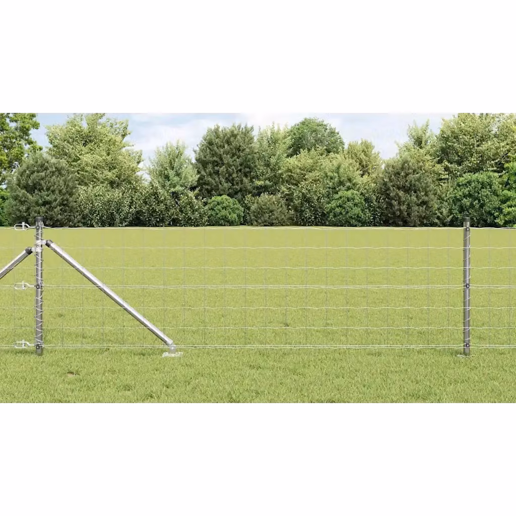 Recinzione da Giardino Design In in Acciaio Argento, H: 60 cm, L: 25 m – 2