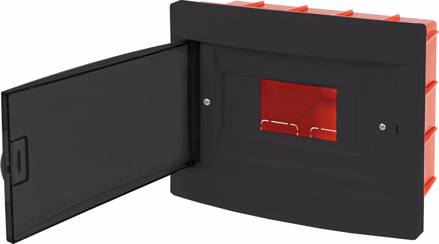 Scatola di derivazione da incasso, quadro elettrico da parete, piccolo quadro IP40, colore nero, 8 moduli