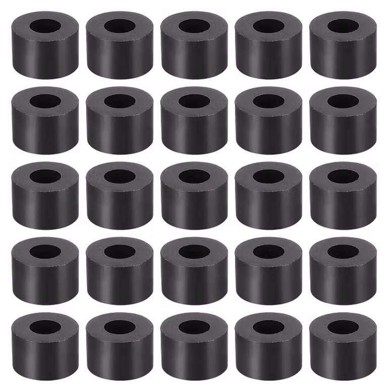 Distanziali, 100 pezzi, neri, in ABS, dimensioni 3,2 x 7 x 4 mm, per viti M3