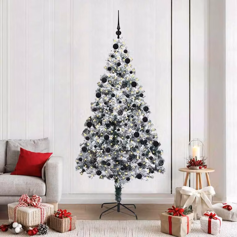 Maison Exclusive - Albero di Natale artificiale, colore bianco, altezza 210 cm