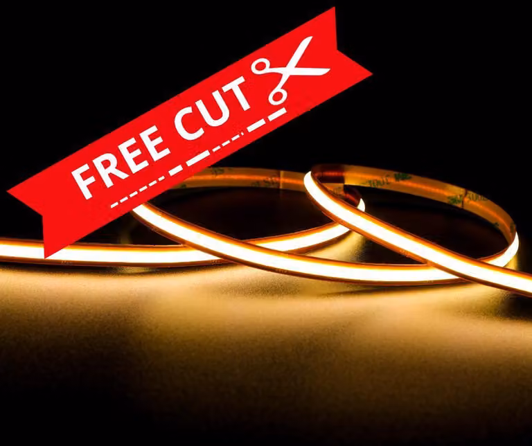 Striscia LED COB 13W 528 chip 3000K 5m bianco caldo
