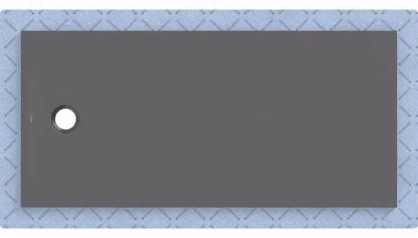 Geberit CleanFloor30 surface de douche, intégrée, avec voile d'étanchéité, 170x80cm, 551.010.DM.1, 551.010.DM.1