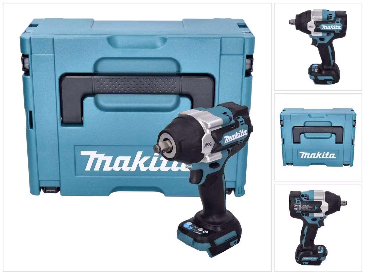 Avvitatore a impulsi a batteria Makita DTW 700 ZJ 18 V 700 Nm 1/2" XPT Brushless + Makpac - senza batteria, senza caricabatterie