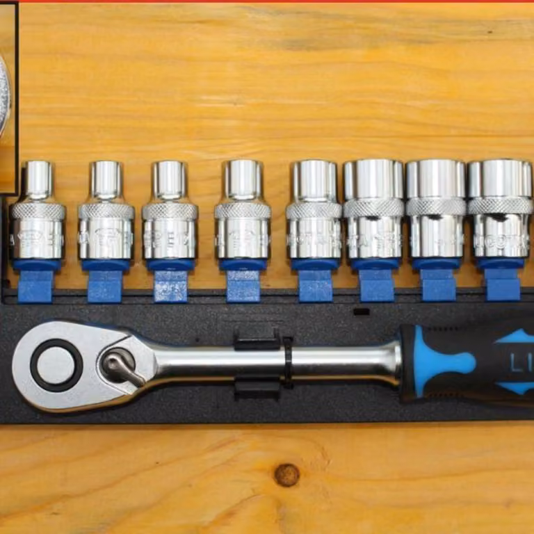 Set Chiavi a Bussola esagonale 1/2" con Cricchetto Reversibile
