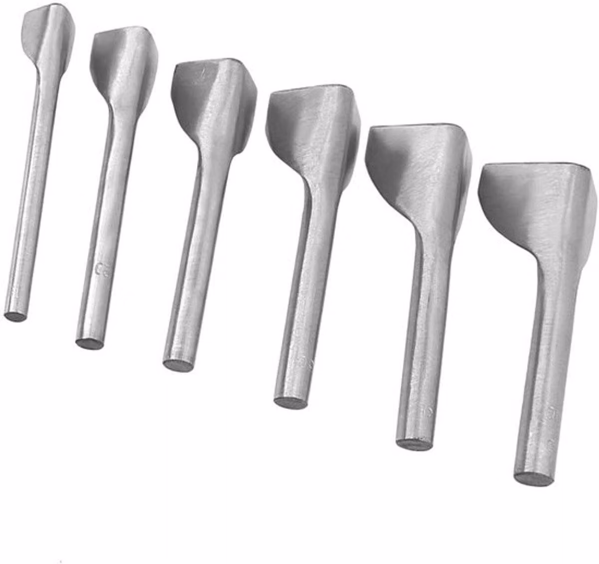 Set di 6 utensili in pelle per la lavorazione, inclusa una lama a forma di V per la creazione di cinture, portafogli e borse