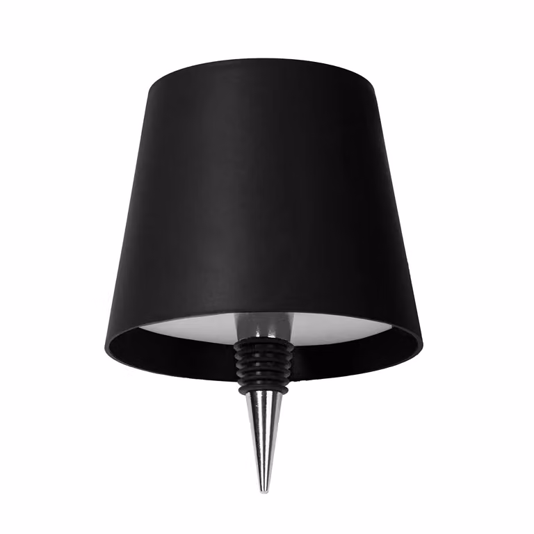 DICTROLUX Lampada LED Touch per Bottiglia Cordless e Dimmerabile in Bianco o Nero