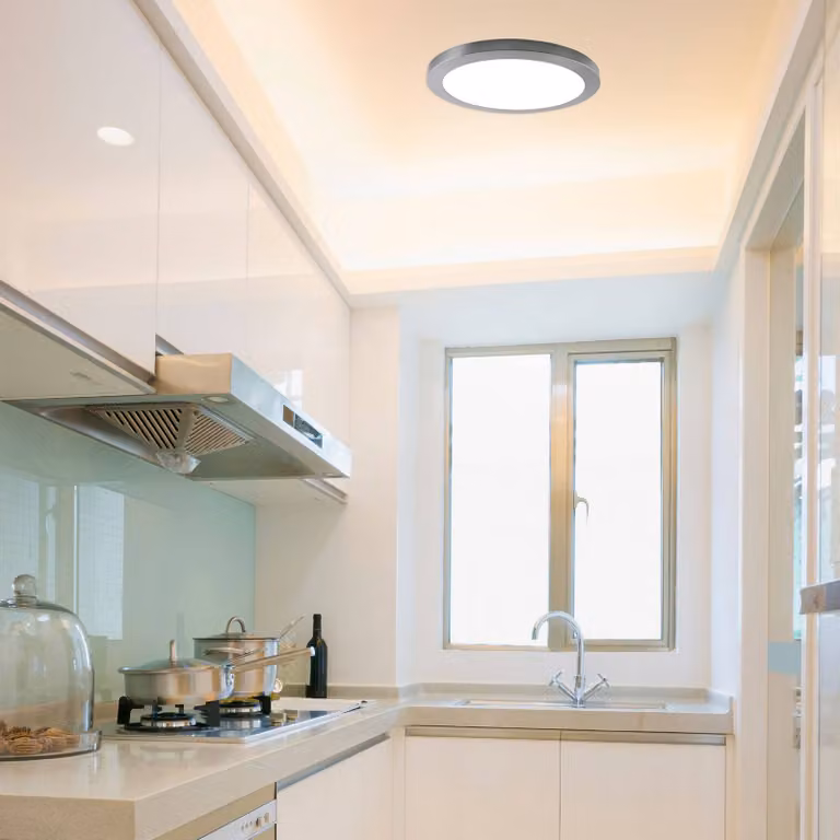 Näve Plafoniera a LED Bonus, Alluminio / Grigio / Zincato, Soggiorno / Sala da pranzo, Alluminio, Moderno, Plafoniera LED