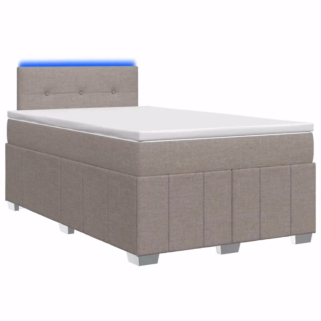 Letto box spring ibrido vidaXL con materasso beige e base contenitore L/P/H: 120 x 200 x 100,5 cm – 2