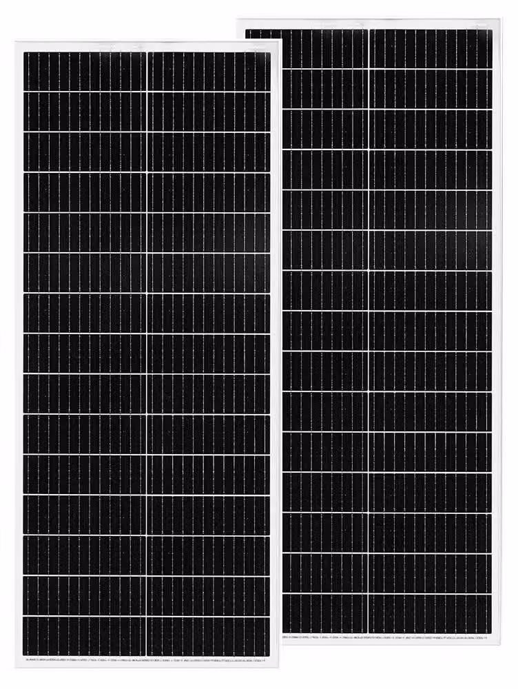 Pannello solare, potenza in uscita 100 W, tecnologia monocristallina, 2 pezzi da 100 W (200 W)