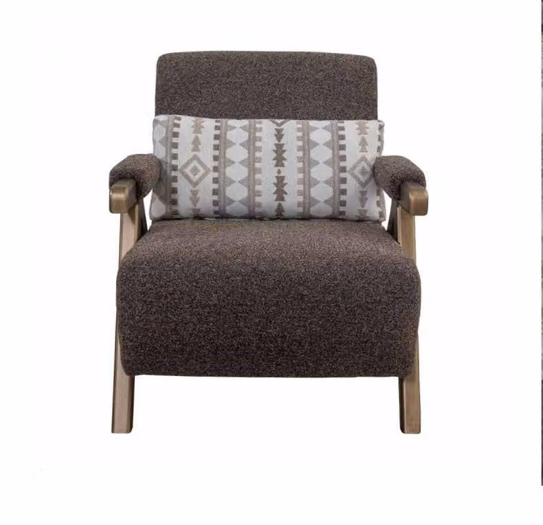 Brauner Sessel Designer Einsitzer Wohnzimmer 1-Sitzer Luxus Stuhl