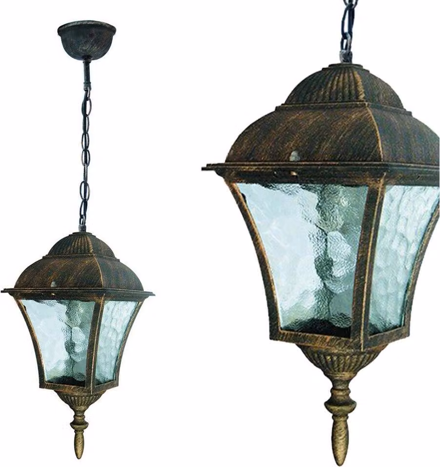 Rabalux 8394 Toscana lampada a sospensione per esterni, E27, oro, rotonda, ø205mm