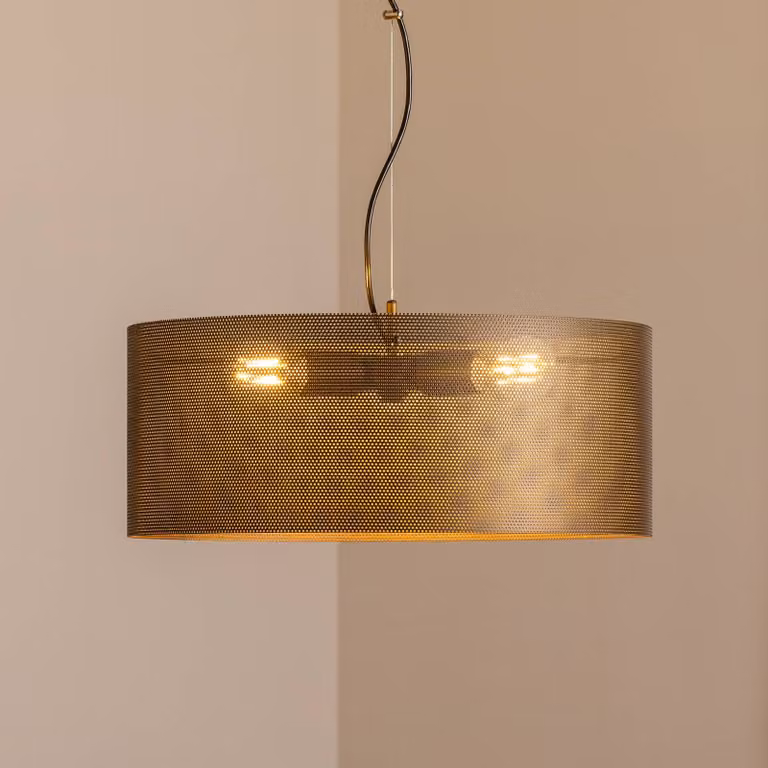 Lampada a sospensione Zofia Domiluce, dimmerabile, Marrone / Ruggine, Soggiorno / Sala da pranzo, Metallo, Moderno, Lampada a sospensione