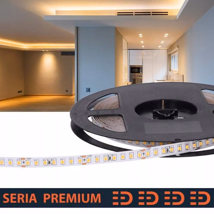 Striscia LED Prescot Premium, 24V, 14W/metro, luce bianco caldo