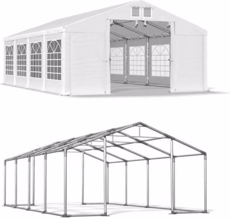 Tenda di stagione 8x8 Bianco WINTER ISD