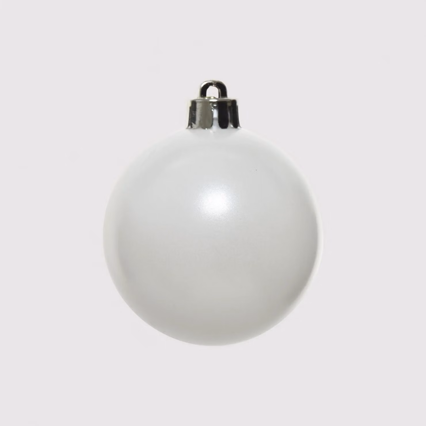 Ekop - 32 palline per albero di Natale color bianco opaco