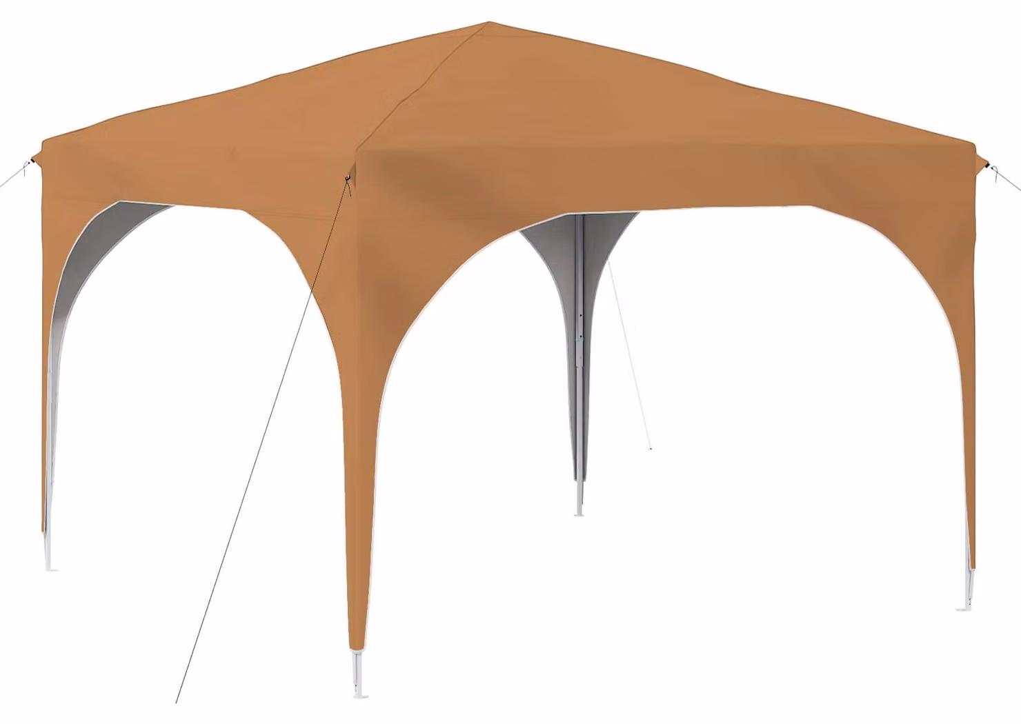 Tenda per feste a pop-up 290 x 290 x 245 cm Beige