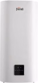 Scaldabagno Elettrico Ferroli Titano Twin 80 Litri con Serbatoio Smaltato, Display e Controllo Wi-Fi, Bianco
