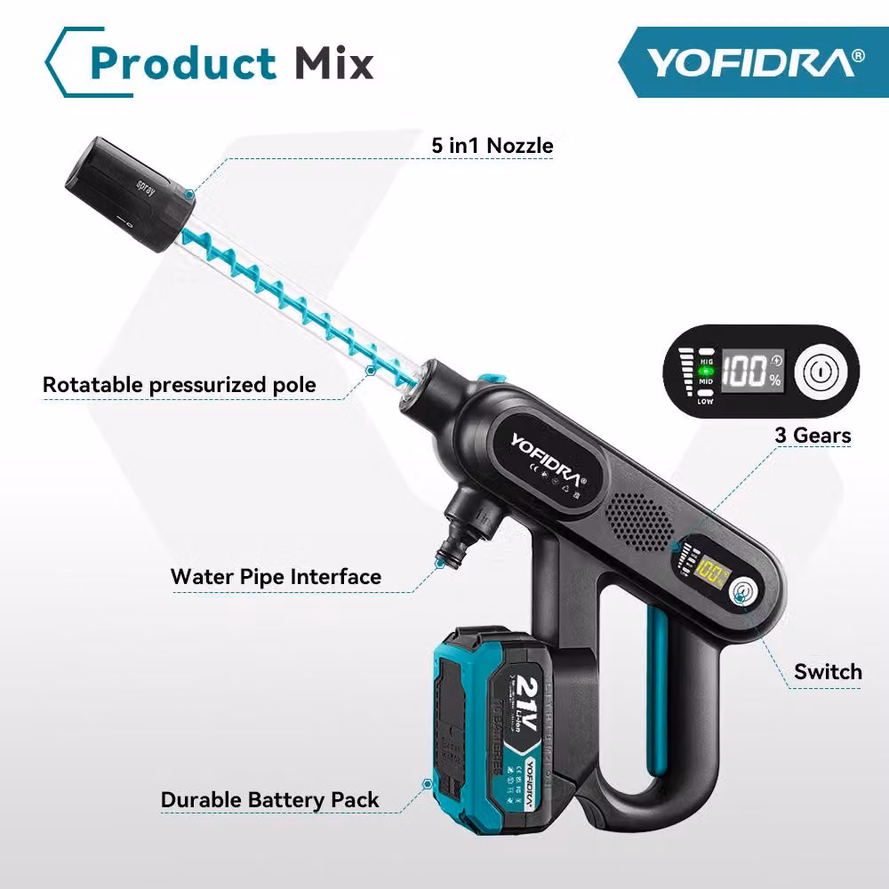 Idropulitrice elettrica, 220 bar - 3 velocità - 3500 W di potenza