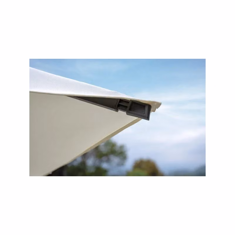 Copertura per ombrellone Moia E 5063G in poliestere beige e bianco L: 400 cm, P: 300 cm – 2