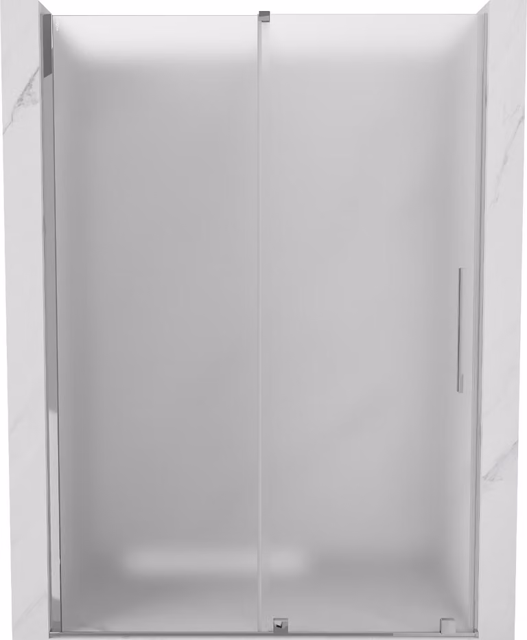 Mexen Velar porta doccia scorrevole 140 cm, brina, cromo - 871-140-000-31-01