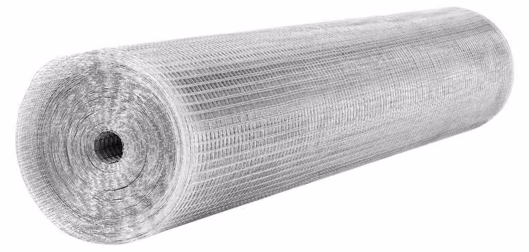 Rete metallica a maglia fine - 1 x 20 metri, zincata a caldo - filo di 0,8 mm - ideale per pollai e giardini