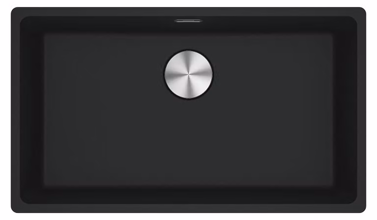 Lavello sottopiano Franke Maris MRG 110-72 Fragranit Nero Opaco, funzionamento manuale