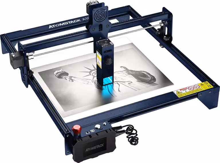 Incisore laser, potenza 50 W, superficie di incisione 600 mm x 600 mm, laser a fuoco fisso, lega di alluminio anodizzato, protezione UV