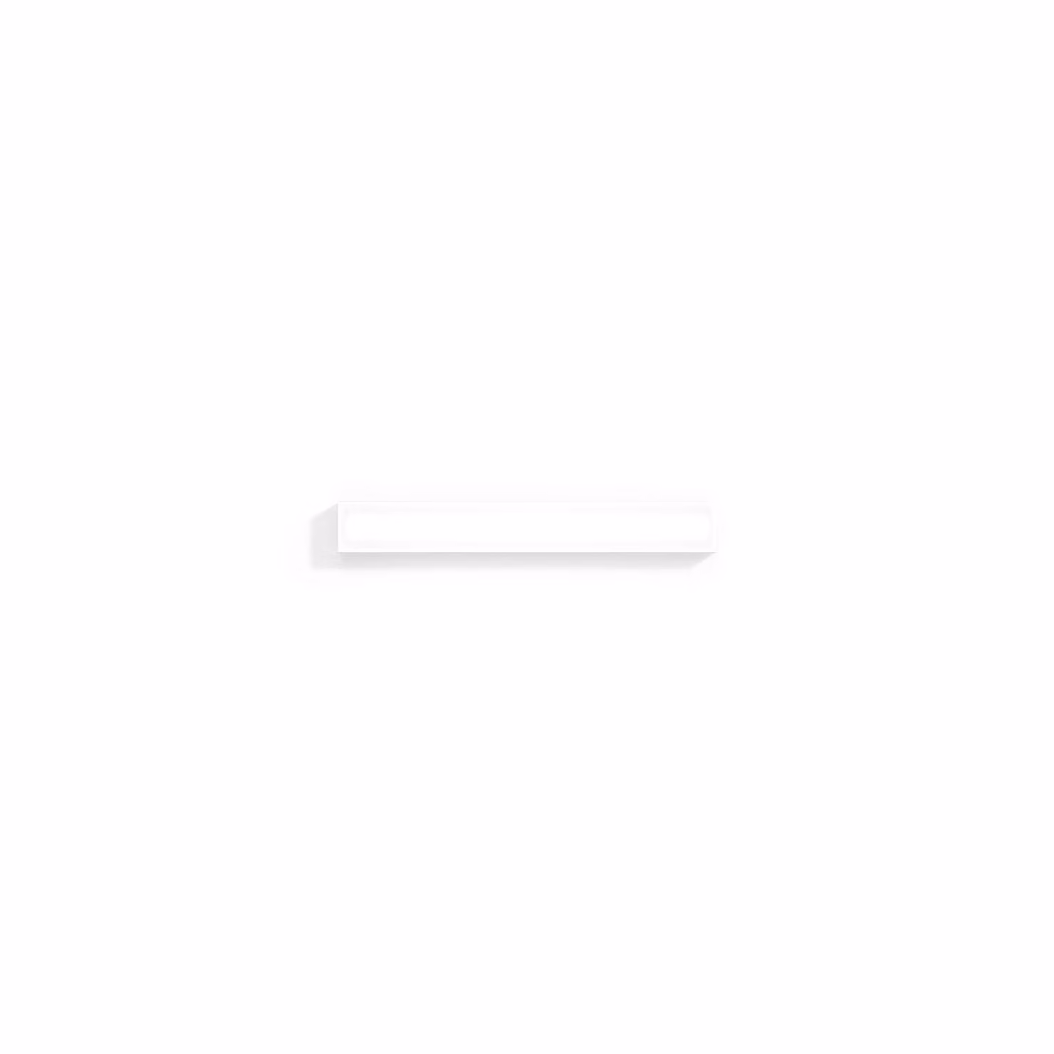 Wever & Ducré Lighting Applique da parete Mirbi long 1.0, Bianco / Opale, Bagno, Plastica, Applique