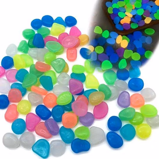 Pietre luminescenti - 100 pezzi - Grandi pietre luminescenti