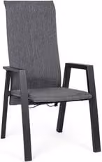 Sedia sdraio da giardino Bizzotto Ethan in metallo e textilene colore antracite opaco – 1