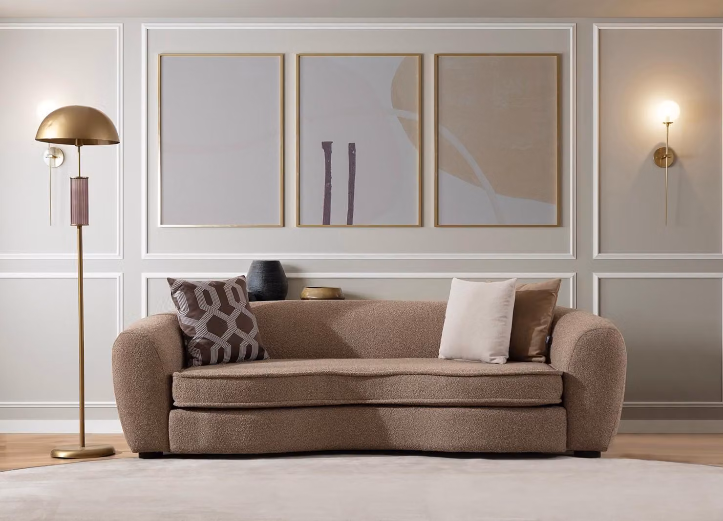 Loungemöbel Sofagarnitur Sitzgarnitur Sofa Couch Sofalandschaft Polsterecke 6tlg
