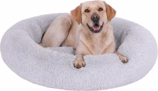 Cuccia per cani e gatti di taglia grande, morbida cuccia in peluche, antiscivolo, lavabile, per cani di taglia grande, cuccia per gatti, diametro 50 cm