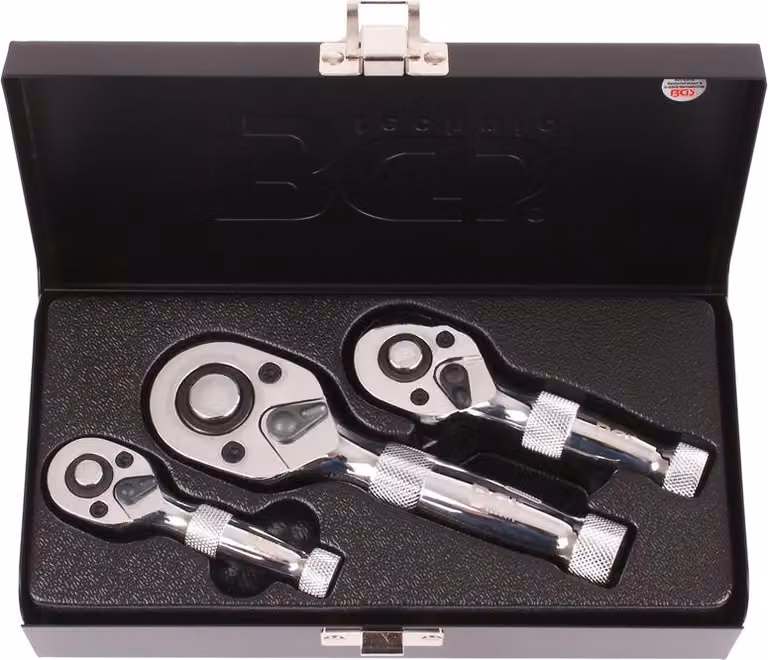 Set di mini cricchetti reversibili BGS, 6.3