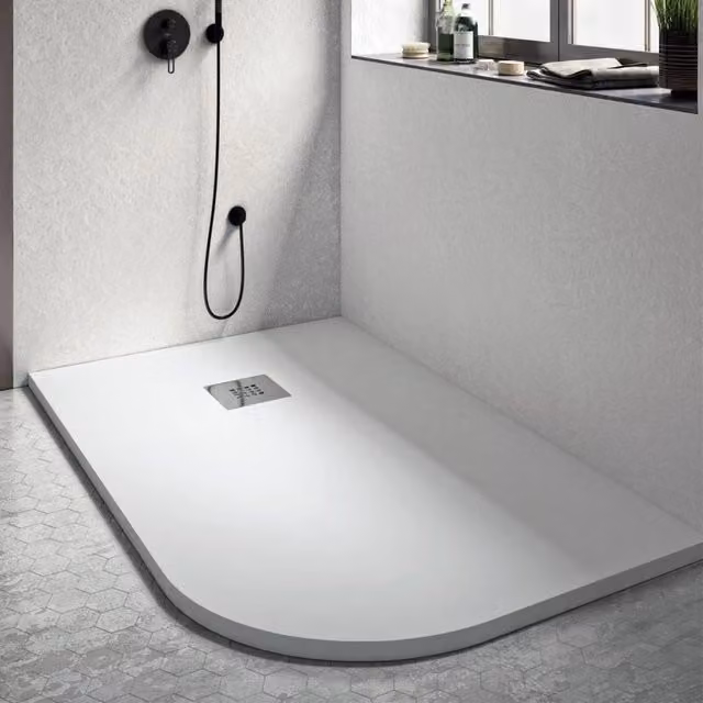 Piatto doccia stondato rettangolare bianco 70x90 90x70 piletta gratis - star plus, misura 90x70, angolo