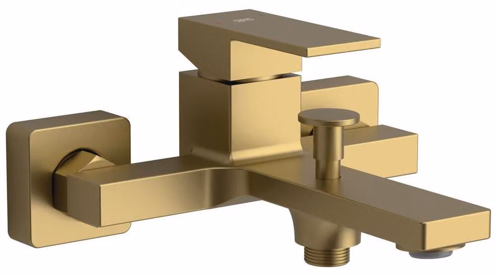 Miscelatore da parete per vasca CUBEMIX, oro opaco