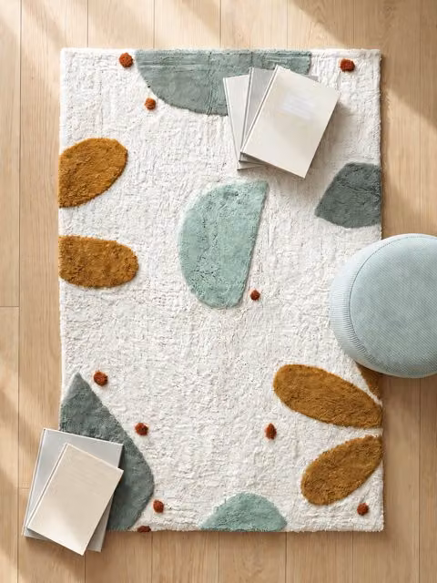 Tappeto per bambini Tropic Kenay Home in cotone multicolore con motivo astratto moderno